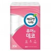 화장지/깨끗한나라 화장지 퓨어앤데코 3겹 30m 30롤