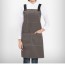 Stylish H형 단색 앞치마(옥스포드/다크카키)