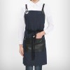 Stylish X형 레자포켓 앞치마(데님/네이비)