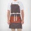 Stylish 목걸이형 레자포켓 앞치마(옥스포드/다크카키)
