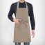 Stylish 목걸이형 단색 앞치마(옥스포드/라이트카키)