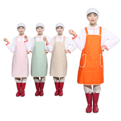 깨끗한배식앞치마(메쉬/H형/양면코팅)