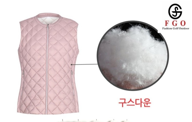 경량구스다운조끼(퀼트누빔조끼)