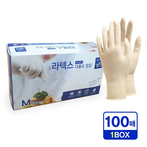 위생장갑/라텍스장갑(명진)/100매