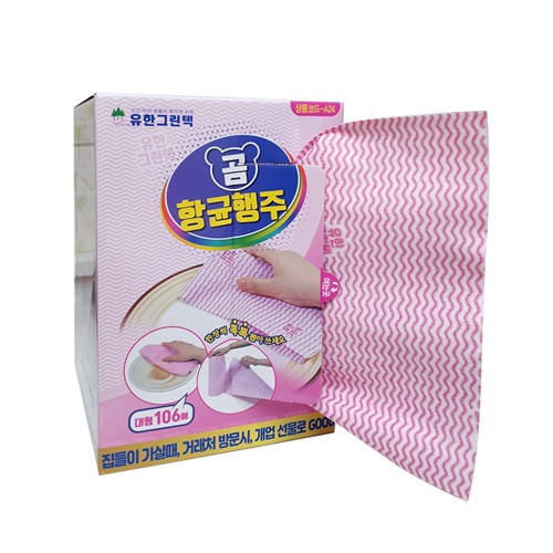 항균행주/일회용(106매)/유한그린텍