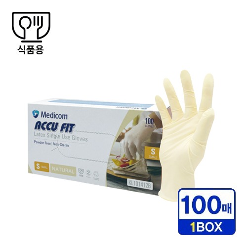위생장갑/라텍스장갑(메디컴)100매